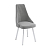 Лион / Стул (велюр тенерифе грей / Цвет (металл): белый)