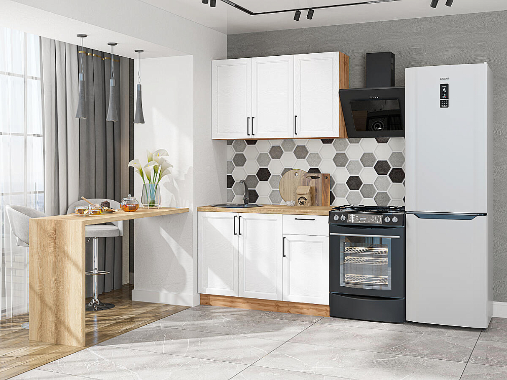 Сканди-05 Дуб Вотан/white silkwood